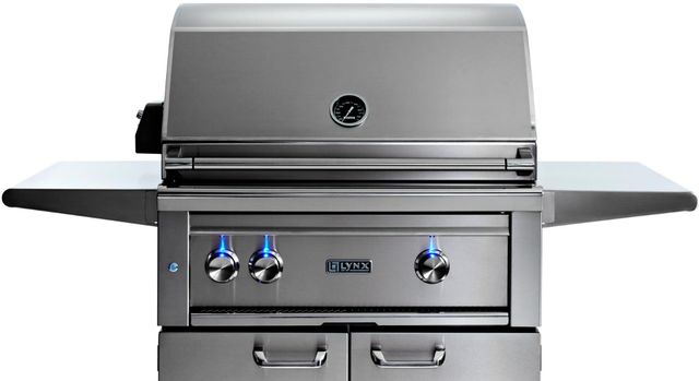 LYNX® Professional 3-Burner Stainless Steel Freestanding Natural Gas Grill with Trident Infrared Burners and Rotisserie-3