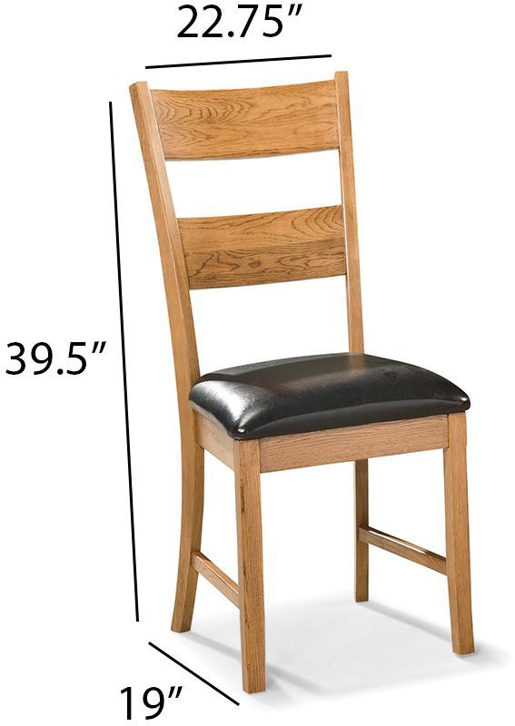 Intercon Family Dining Chestnut Ladder Back Side Chair-3