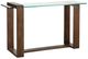 Magnussen Home® Bristow Glass Top Rectangular Sofa Table with Acorn Base-0