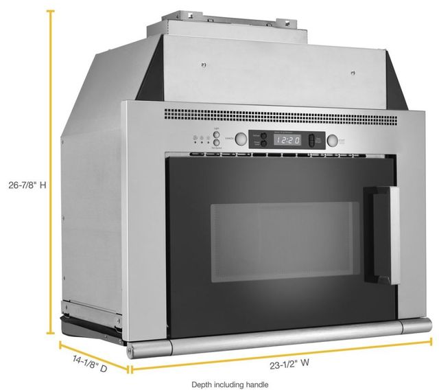 Maytag® 0.8 Cu. Ft. Stainless Steel Microwave Hood Combination-3