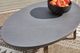 Signature Design by Ashley® Francis Beach Gray Aluminum Outdoor Oval Cocktail Table with Natural Base-3