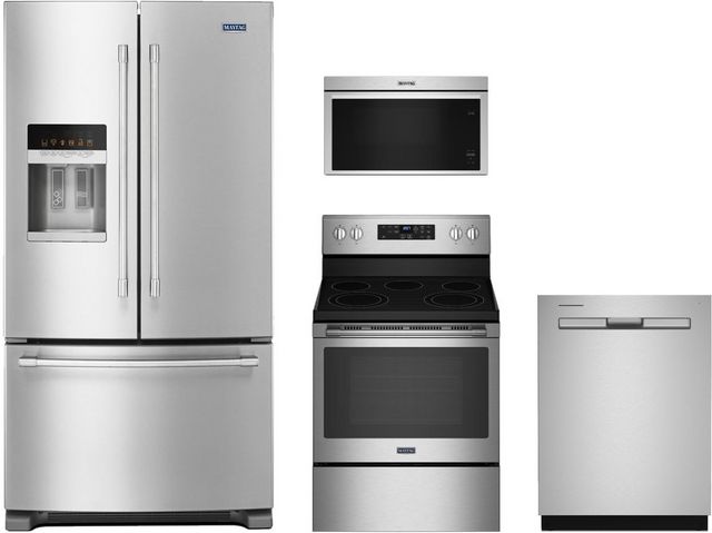 Maytag® 4 Piece Fingerprint Resistant Stainless Steel Kitchen Package