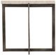 Bernhardt Hathaway White End Table with Oil-Rubbed Bronze Base-1