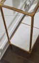 Signature Design by Ashley® Ryandale Glass Top Sofa Table with Antique Brass Base-3