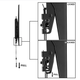BRKT Brand TLT3790FULL-LVL Low Profile Large Tilt Mount with Post Level Adjustment-2