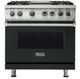 Viking® 5 Series 36'' Antique Bronze Pro Style Dual Fuel Range with Griddle-0