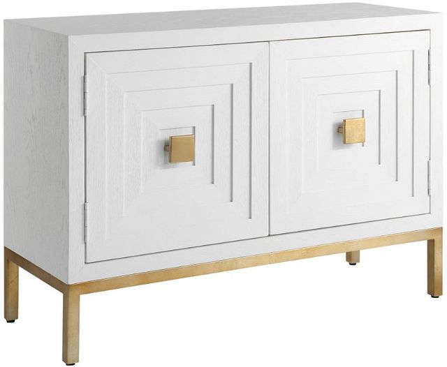 Uttermost® Aiken White Cabinet-0
