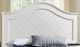Elements International Kona White Queen Panel Bed-2