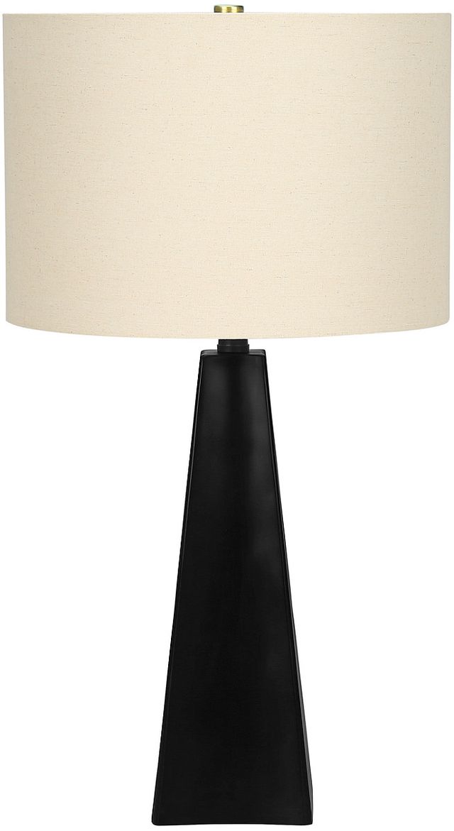 Monarch Specialties Inc. 27"H Black Resin Table Lamp-0