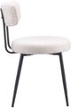 Zuo® Modern Blanca 2-Piece Black/Ivory Dining Side Chair Set-2