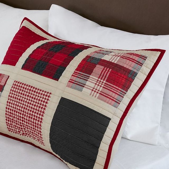 Olliix by Woolrich Red Full/Queen Huntington Quilt Mini Set-2