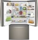 GE® 22.2 Cu. Ft. Slate Counter Depth French Door Refrigerator-3