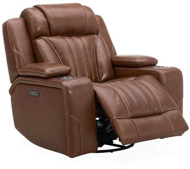 Liberty Furniture Caswell Nature Chestnut Leather Power Recliner-1