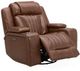 Liberty Furniture Caswell Nature Chestnut Leather Power Recliner-1