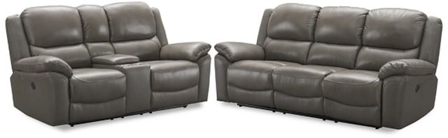 Signature Design by Ashley® Faust 2-Piece Gray Living Room Set-0
