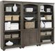 Aspenhome® Oxford Peppercorn Door Bookcase-4