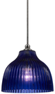 Cal® Lighting & Accessories Uni Pack Blue/Brushed Steel Pendant-0