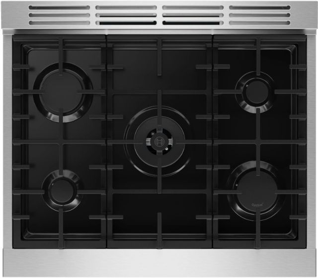 Bosch® 800 Series 30” Stainless Steel Pro Style Gas Range with Convection Bake-4