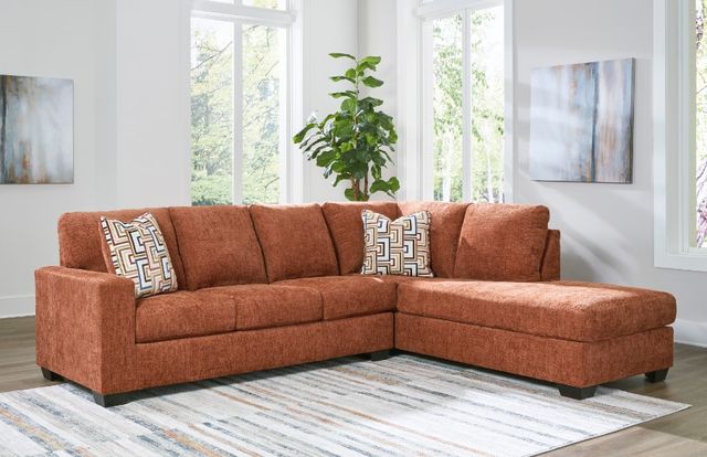 Signature Design by Ashley® Aviemore 2-Piece Spice Right Arm Facing Sectional and Chaise-4