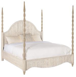 Front view of the Hooker® Furniture Serenity Jetty Neptune/Surf King Poster Bed