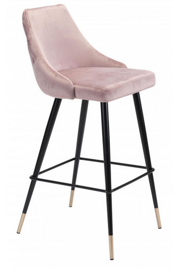 Zuo® Modern Piccolo Pink Bar Chair-0
