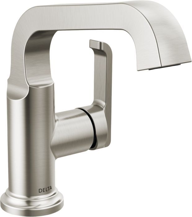 Delta Tetra™ Lumicoat® Stainless 7" Single Handle Bathroom Faucet-0