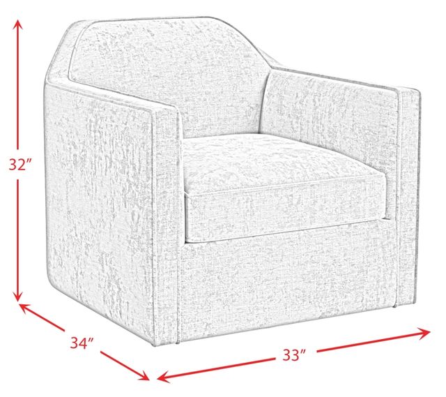 Elements International Hamlin Cement Swivel Chair-1