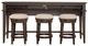 Liberty Furniture Mill Creek 4-Piece Cream/Peppercorn Bar Table Set-2