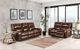 Furniture of America® Soterios Medium Brown Power Recliner-1
