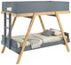 Coaster® Frankie White/Van Courtland Blue Twin Over Twin Bunk Bed -0