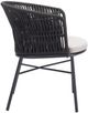 Zuo® Modern Freycinet 2-Piece Black/Gray Steel Outdoor Dining Arm Chair Set-2