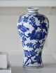 A & B Home Ren Blue/White Bird Vase-3
