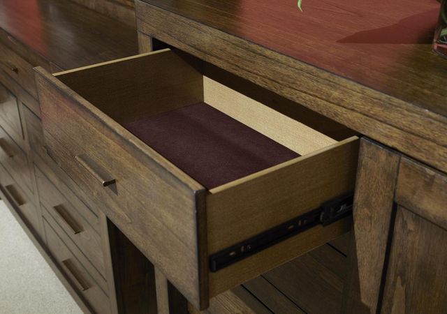 aspenhome® Modern Loft Brownstone Sliding Door Chest-3