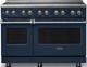 Viking® 5 Series 48" Slate Blue Pro Style Induction Range with Polished Chrome Trim-0