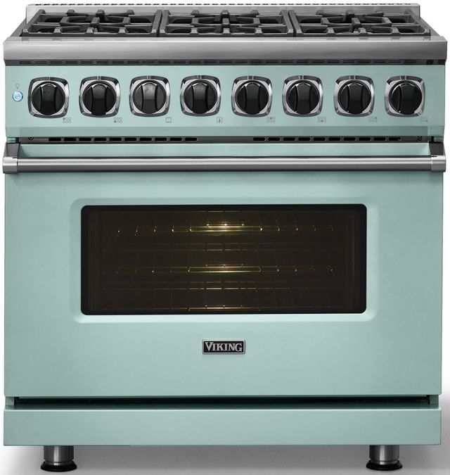 Viking® 7 Series 36" Splash Pro Style Dual Fuel Range-2