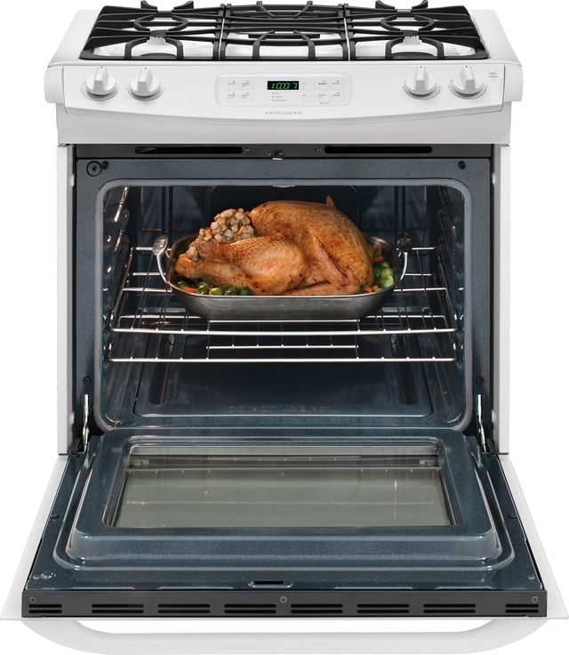 Frigidaire® 30" Slide In Gas Range-White-4