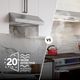 Broan® GLA2 Series 30" Stainless Steel Under Cabinet Range Hood-3