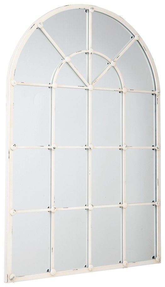 Signature Design by Ashley® Oengus Antique White Accent Mirror-1