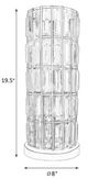 Coaster® Wanda Black 20" Crystal Shade Table Lamp-1