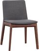 Moe's Home Collection Deco 2-Piece Dark Grey Dining Chair Set-0