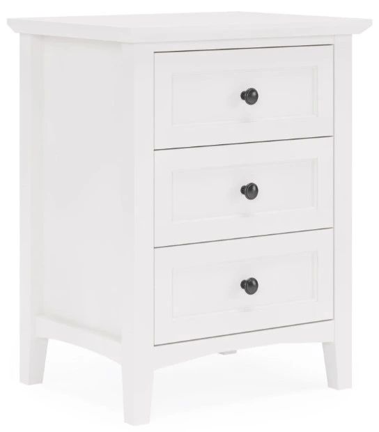 Modus Furniture Grace Snowfall White Nightstand-0