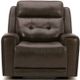 Liberty Furniture Carrington Dark Brown Leather Triple Power Reclining Chair-0