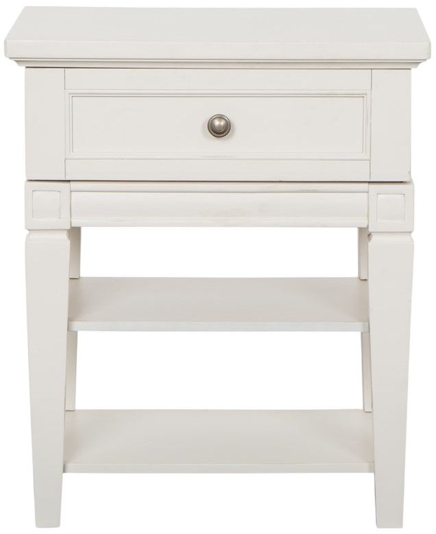 Magnussen Home® Willowbrook Egg Shell White Open Nightstand-2