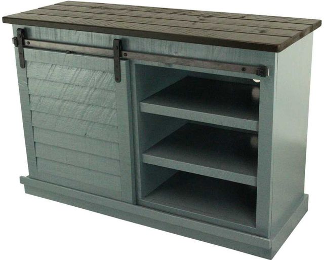 American Heartland Manufacturing Rustic Two Tone 47" Quaint Shutter TV Stand-3