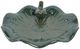 Sagebrook Home Green Flower Birdbath With Perched Bird-2