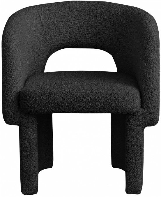 Meridian Furniture Emmet Black Boucle Dining Chair-1