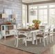 Liberty Furniture Brook Bay 7-Piece Carbon Gray/Textured White Trestle Dining Set-1
