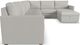Flex by Flexsteel® 7-Piece Frost Sectional with Ottoman-0