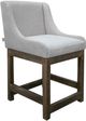 International Furniture Direct Gray Agreeable Gray Upholstered Counter Stool-0