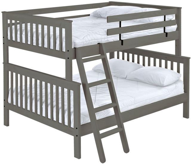Crate Designs™ Furniture Graphite Full XL/Queen Tall Mission Bunk Bed-0